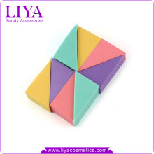 Free sampels colorful soft cosmetics products make up sponge triangle